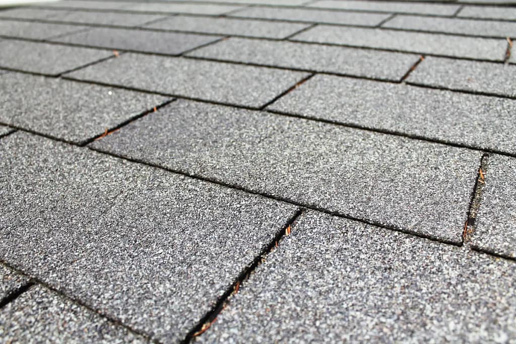 close up 3 tab shingles