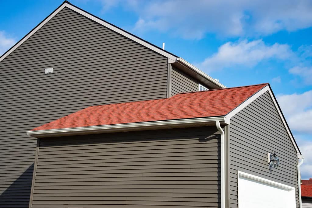 brown gray siding