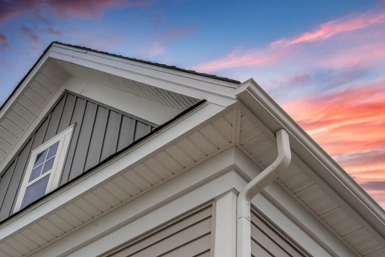 sunset and fiber cement siding